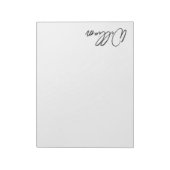 Aangepaste naam voor modern script notitieblok (Linkerzijde)