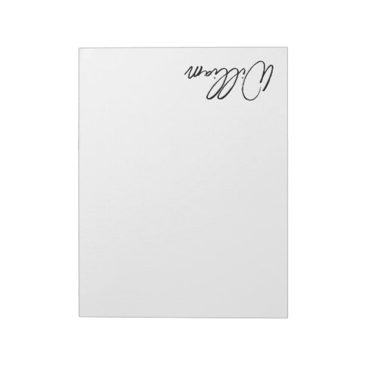 Aangepaste naam voor modern script notitieblok (Linkerzijde)