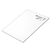 Aangepaste naam voor modern script notitieblok (Schuin)