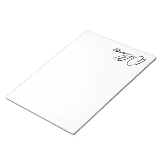 Aangepaste naam voor modern script notitieblok (Schuin)