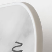 Aangepaste naam voor modern script pickleball paddle (Links Detail)