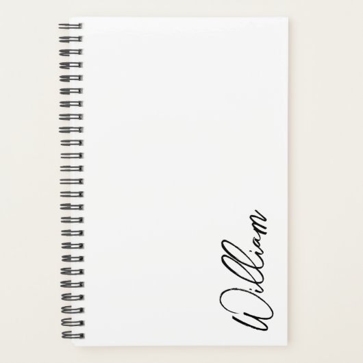 Aangepaste naam voor modern script planner (Voorkant)