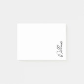 Aangepaste naam voor modern script post-it® notes (Voorkant)