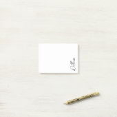 Aangepaste naam voor modern script post-it® notes (Op bureau)
