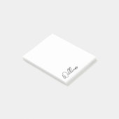 Aangepaste naam voor modern script post-it® notes (Schuin)