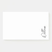 Aangepaste naam voor modern script post-it® notes (Voorkant)