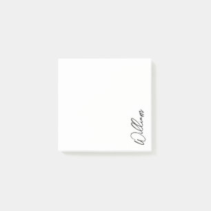 Aangepaste naam voor modern script post-it® notes