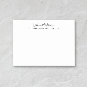 Aangepaste naam voor modern script post-it® notes