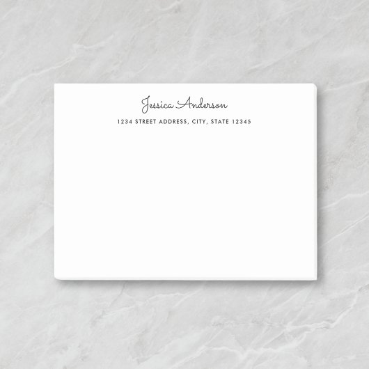 Aangepaste naam voor modern script post-it® notes