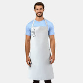 Aangepaste naam voor modern script schort (Gedragen)