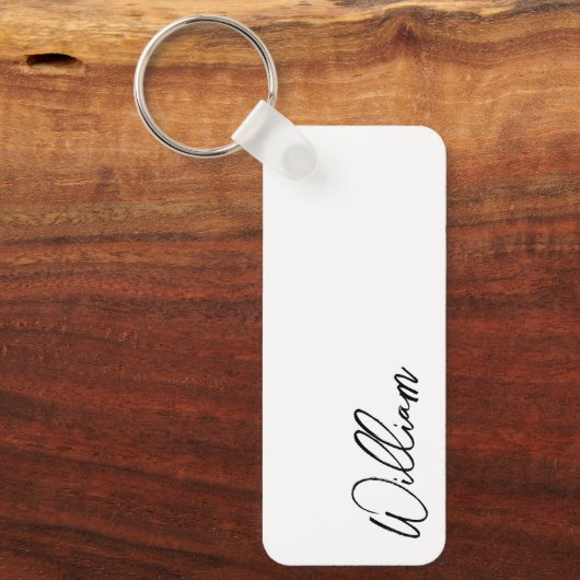 Aangepaste naam voor modern script sleutelhanger (Voorkant)