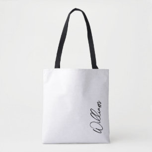 Aangepaste naam voor modern script tote bag