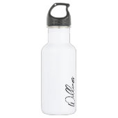 Aangepaste naam voor modern script waterfles (Voorkant)