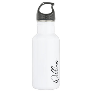 Aangepaste naam voor modern script waterfles