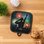 Aangepaste naam voor Music DJ Pannenlap (Top down)