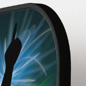 Aangepaste naam voor Music DJ Pickleball Paddle (Links Detail)