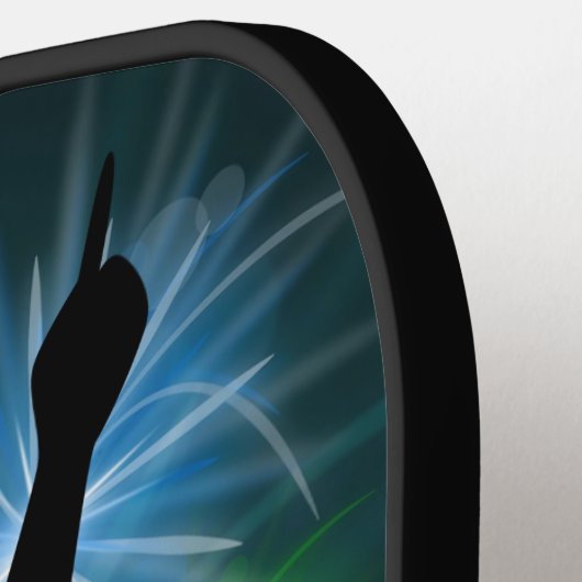 Aangepaste naam voor Music DJ Pickleball Paddle (Links Detail)