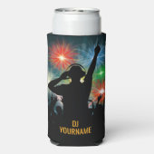 Aangepaste naam voor Music DJ Seltzer Blikjeskoeler (Seltzer Achterkant)