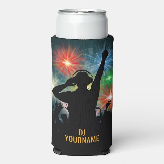 Aangepaste naam voor Music DJ Seltzer Blikjeskoeler (Seltzer Voorkant)