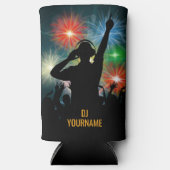 Aangepaste naam voor Music DJ Seltzer Blikjeskoeler (Voorkant)