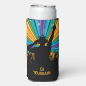 Aangepaste naam voor Music DJ Seltzer Blikjeskoeler (Seltzer Achterkant)
