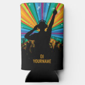 Aangepaste naam voor Music DJ Seltzer Blikjeskoeler (Achterkant)