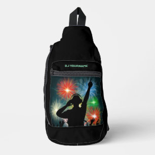 Aangepaste naam voor Music DJ Sling Bag