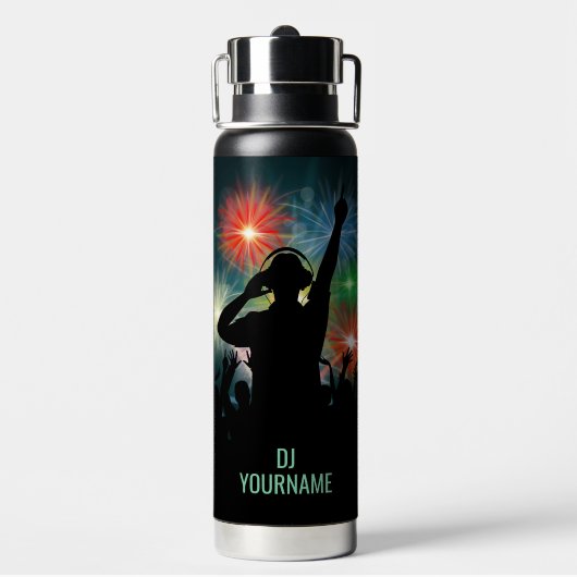 Aangepaste naam voor Music DJ Waterfles (Achterkant)