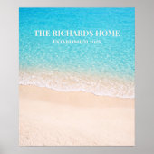 Aangepaste naam voor oceaankust poster (Voorkant)