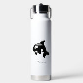 Aangepaste naam voor orka walvis waterfles (Voorkant)