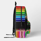 Aangepaste naam voor Pencils kleuren Bedrukte Rugzak (Links)