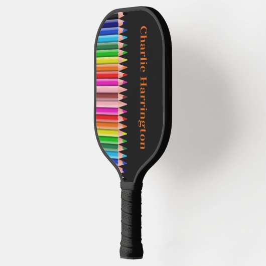 Aangepaste naam voor Pencils kleuren Pickleball Paddle (Links)