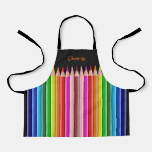 Aangepaste naam voor Pencils kleuren Schort