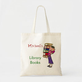 Aangepaste naam voor peuterbibliotheektas tote bag