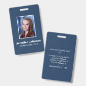 Aangepaste naam voor professionele fototitel badge (Voor- en achterkant)