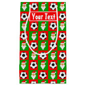 Aangepaste naam voor Santa Voetbal Player / Kerstm Klein Cadeauzakje (Voorkant)