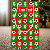 Aangepaste naam voor Santa Voetbal Player / Kerstm Klein Cadeauzakje