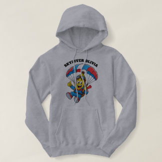 Aangepaste naam voor skydiver Funny Banana Skydivi Hoodie