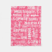 Aangepaste naam voor Sophie Fleece Deken (Voorkant)