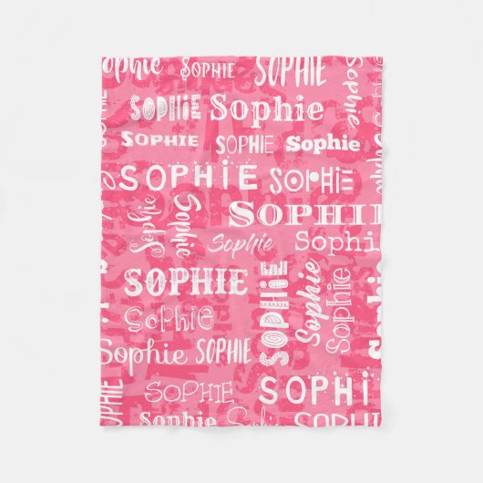 Aangepaste naam voor Sophie Fleece Deken (Voorkant)