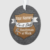 Aangepaste naam voor speciale handmatige probleemo ornament (voorkant)