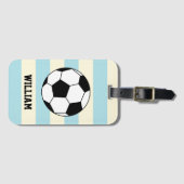 Aangepaste naam voor Sportspeler Soccer Football Bagagelabel (Voorkant (horizontaal))