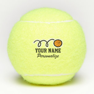 Aangepaste naam voor Sporty basketball cartoon, ge Tennisballen