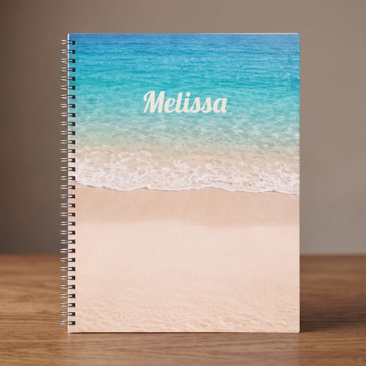 Aangepaste naam voor strandkustlijn notitieboek
