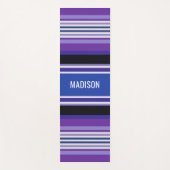 Aangepaste naam voor Stripes Pattern yoga mat (Voorkant)