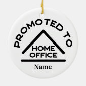 Aangepaste naam voor thuisgebruik keramisch ornament (Achterkant)