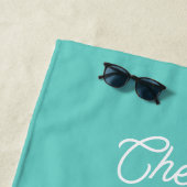 Aangepaste naam voor tropische cocktails strandlaken (In situ)