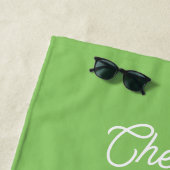 Aangepaste naam voor tropische cocktails strandlaken (In situ)