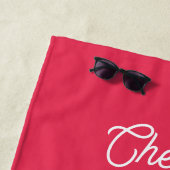 Aangepaste naam voor tropische cocktails strandlaken (In situ)