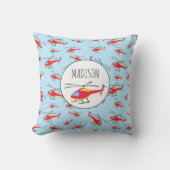 Aangepaste naam voor vliegende helikopter kussen (Voorkant)